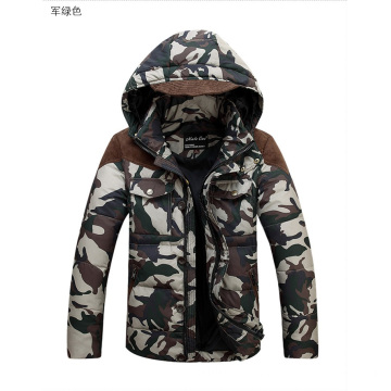 High Quality Soft Men Fashion Camo Down Jacket for Man